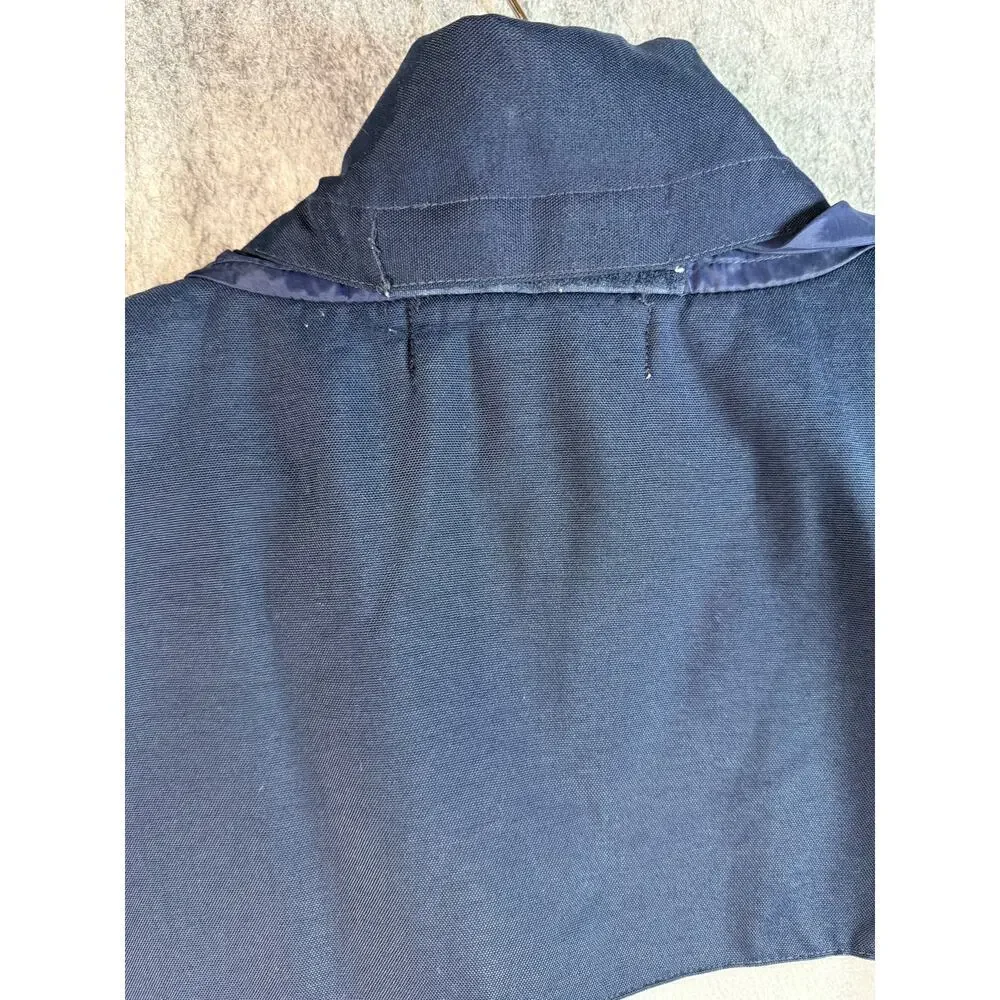 Vintage Nautica Competition NauTech Vest Large Packable Hood Fleece Made In USA